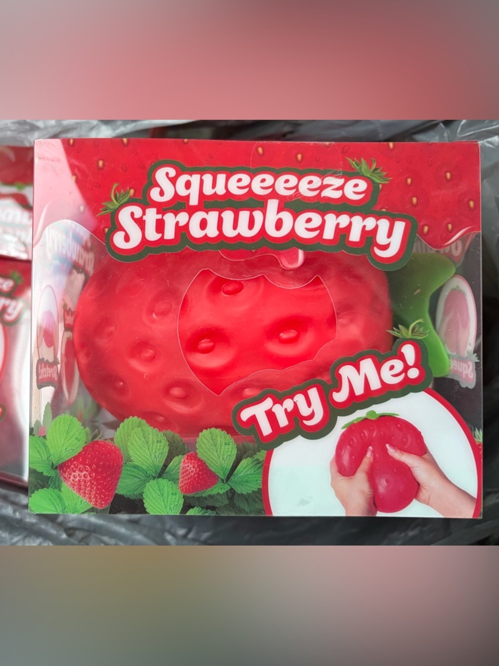 Sunny Days Jumbo Squeezy Strawberry Squishy NEW IN BOX